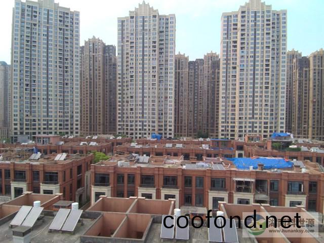 長沙中海國際(ji)社區彆墅部分太陽能熱水工程項目