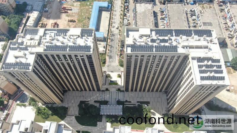 長沙中海瓏庭住宅小區1#、2#棟公寓太陽能熱水係統工程