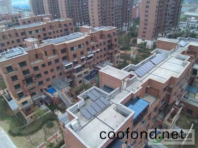 集中集熱(re)分戶儲熱太陽能(neng)熱水係統